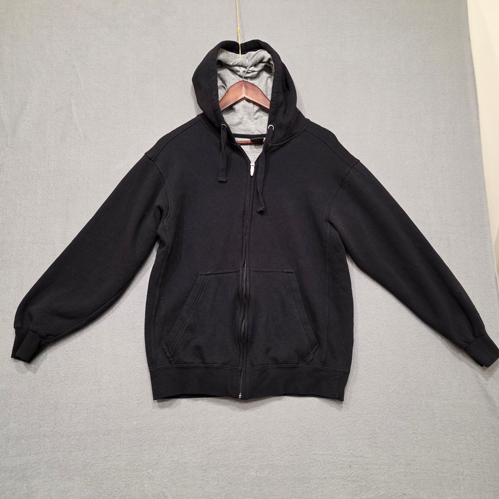 Starter Mens Black Full Zipper Hoodie Size Small
